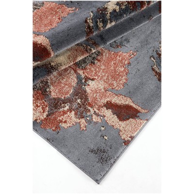 Tapete Eden Flores Secas en Rojo