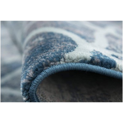 Tapete Eden Geometria Azul Invertida