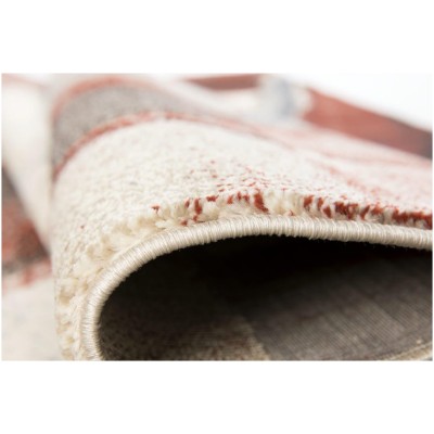 Tapete Eden Contempo Rojo y Beige