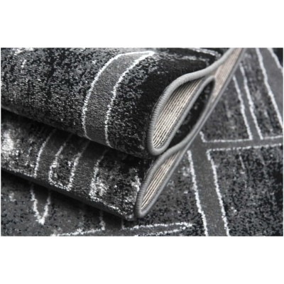 Tapete Giros Rayado Gris