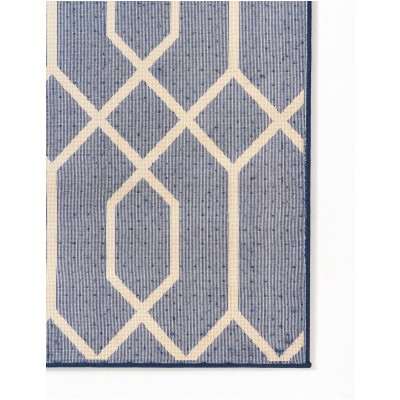 Tapete Glamour Enrejado Azul y Oro