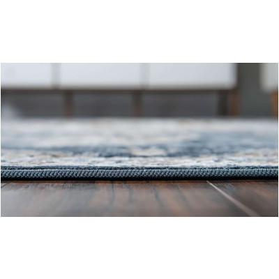 Tapete Castillo Gran Roseta Azul Obscuro