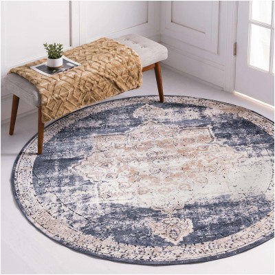 Tapete Castillo Gran Roseta Azul Obscuro