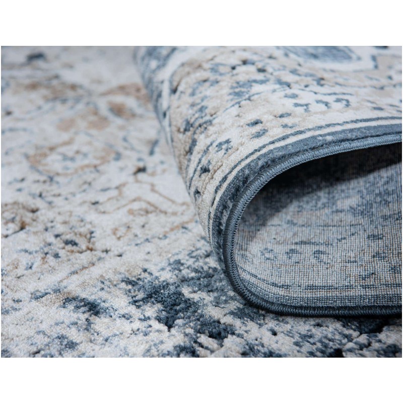 Tapete Castillo Gran Roseta Azul Obscuro