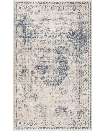 Tapete Castillo Roseta Desvanecida Azul