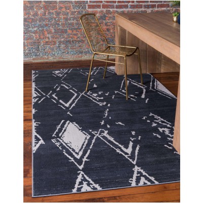 Tapete Christie Rombos Azul Marino