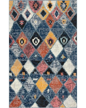 Tapete Rania Rombos Azules