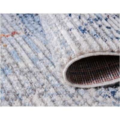 Tapete Rania Rombos Dispersos Azul Claro