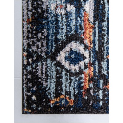 Tapete Rania Rombos Dispersos Azul marino