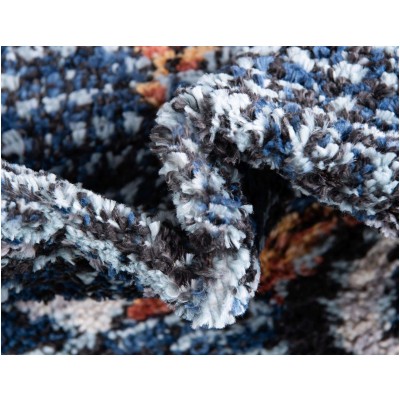 Tapete Rania Rombos Dispersos Azul marino