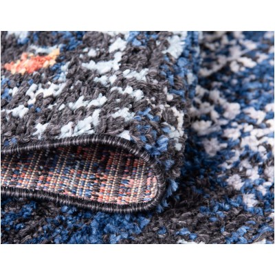 Tapete Rania Rombos Dispersos Azul marino