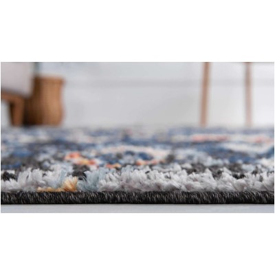 Tapete Rania Rombos Dispersos Azul marino