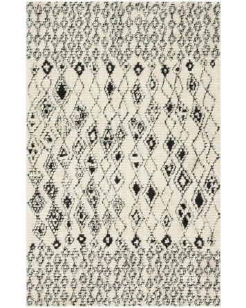 Tapete Rania Rombos en Franjas Marfil