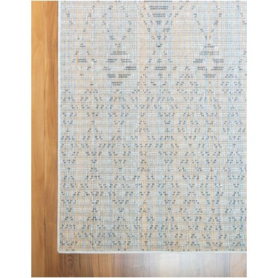 Tapete Rania Rombos en Franjas Marfil