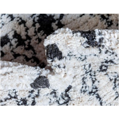 Tapete Rania Rombos en Franjas Marfil