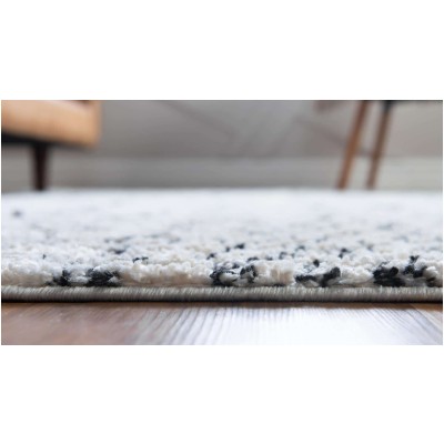 Tapete Rania Rombos en Franjas Marfil