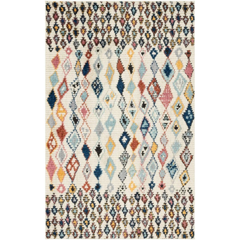 Tapete Rania Rombos en Franjas Multicolor