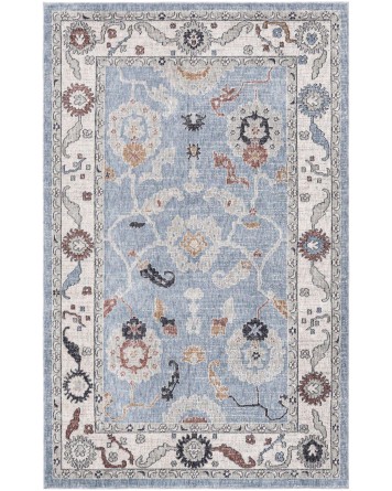 Tapete Eco Cancún Borde en Azulado