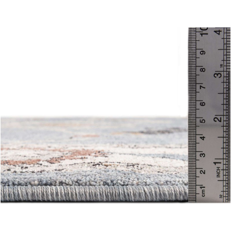 Tapete Eco Cancún Borde en Azulado