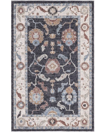 Tapete Eco Cancún Borde en Carbón