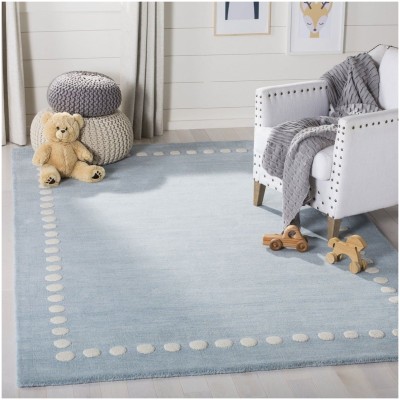Tapete Kiddo Borde de Puntos en Azul