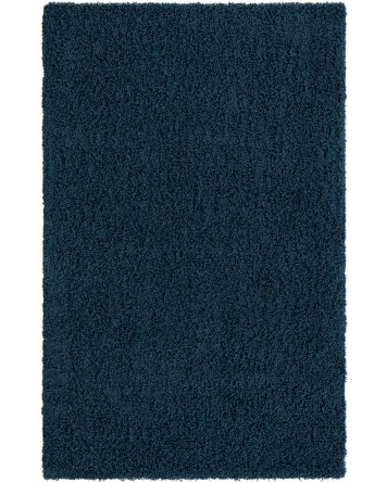 Tapete Shag Solido en Azul Zafiro