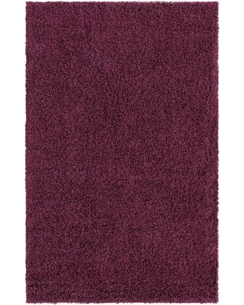 Tapete Shag Solido en Morado Berenjena