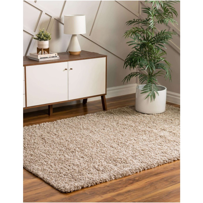 Tapete Shag Solido en Topo