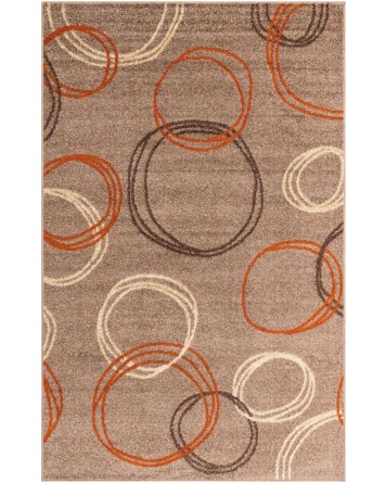 Tapete Otoño Círculos Cafés Claro