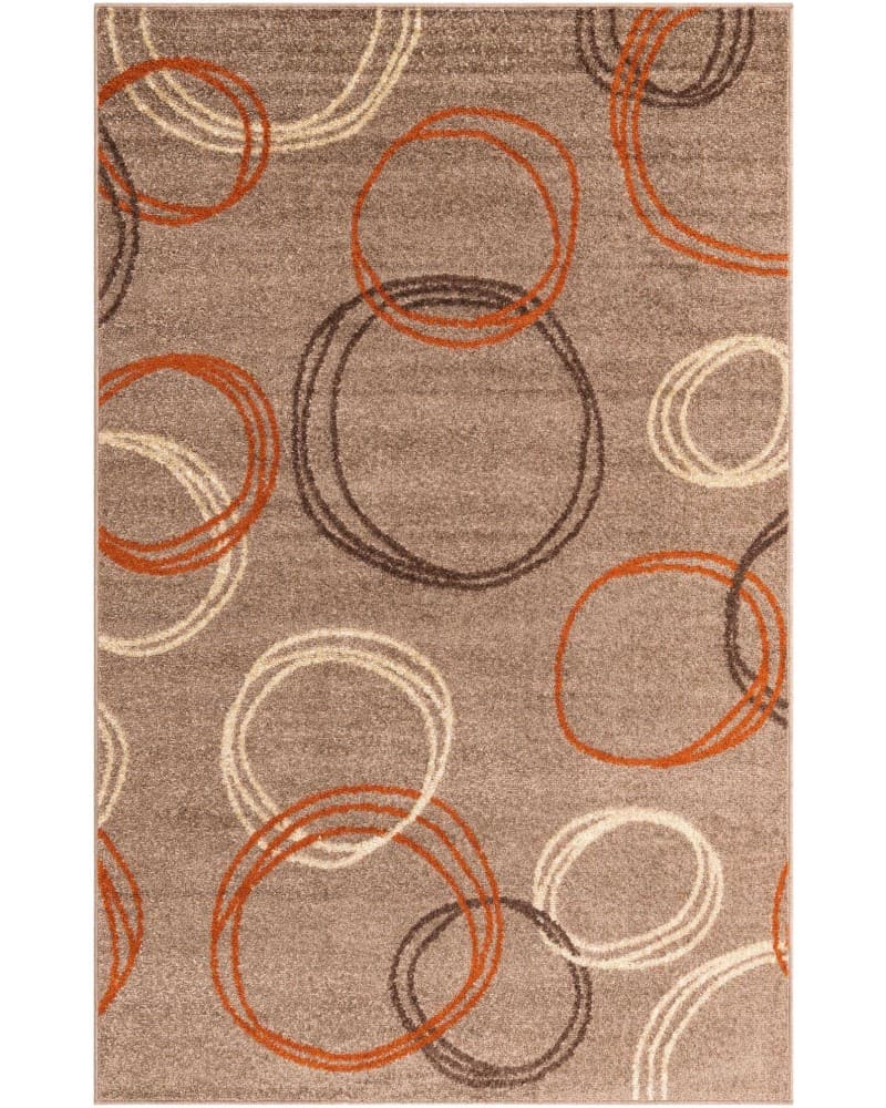 Tapete Otoño Círculos Cafés Claro