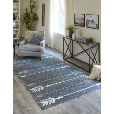 Tapete Otoño Flechas Azul Marino