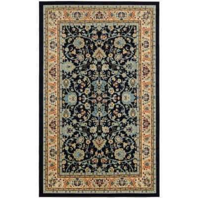 Tapete Valle Persa en Azul Marino