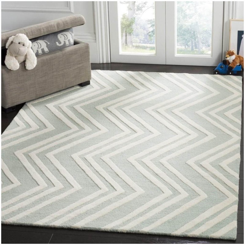 Tapete Kiddo Chevron Celeste