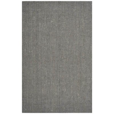 Tapete Nudo Grueso de Yute Gris