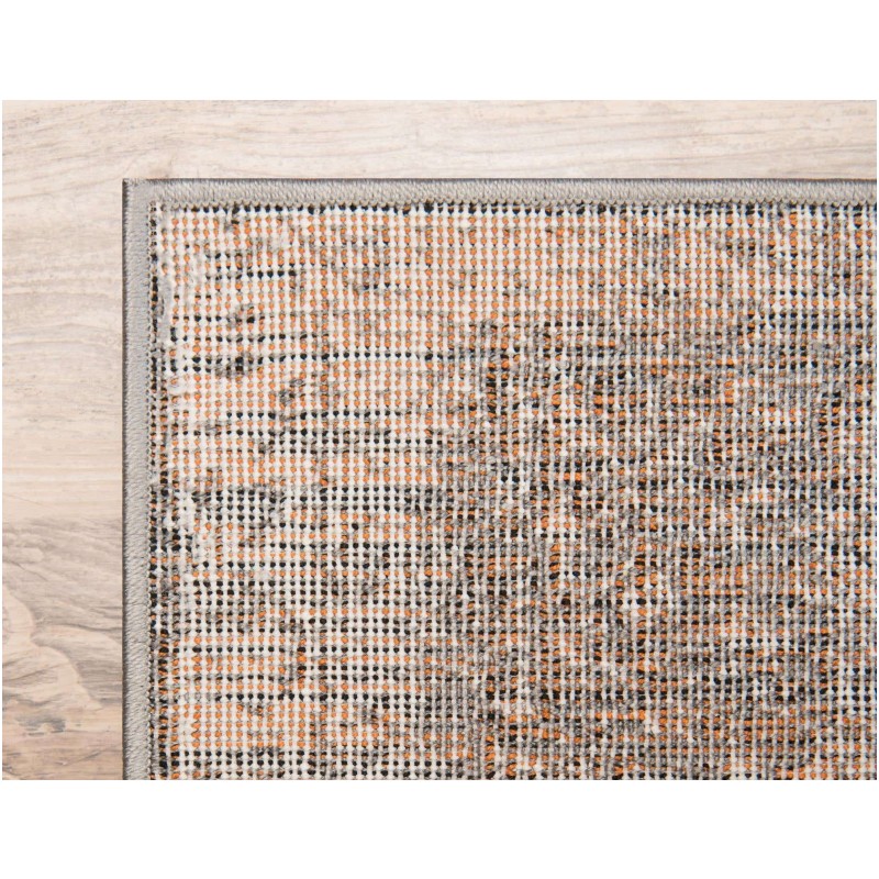 Tapete Italo Medallón Desvanecido Gris