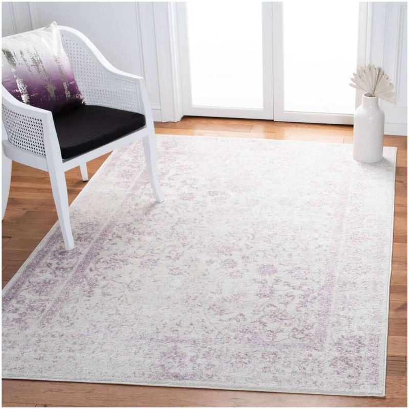 Tapete Adira Arboleda Desgastada en Lavanda