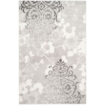 Tapete Adira Damasco Floral en Plata