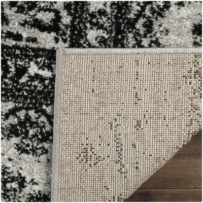 Tapete Adira Desgastado Vintage en Negro