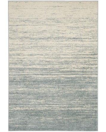 Tapete Adira Desvanecido en Acero y Crema