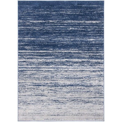 Tapete Adira Desvanecido en Azul y Gris