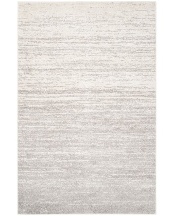 Tapete Adira Desvanecido en Marfil y Plata