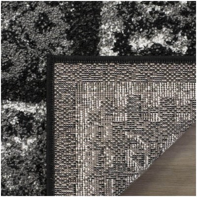 Tapete Adira Enmarcado Tribal en Negro