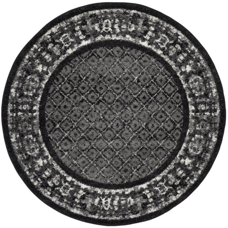 Tapete Adira Enmarcado Tribal en Negro