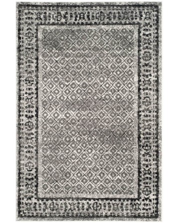 Tapete Adira Enmarcado Tribal en Plata