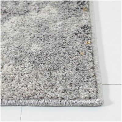 Tapete Adira Gris Abstracto con Amarillo