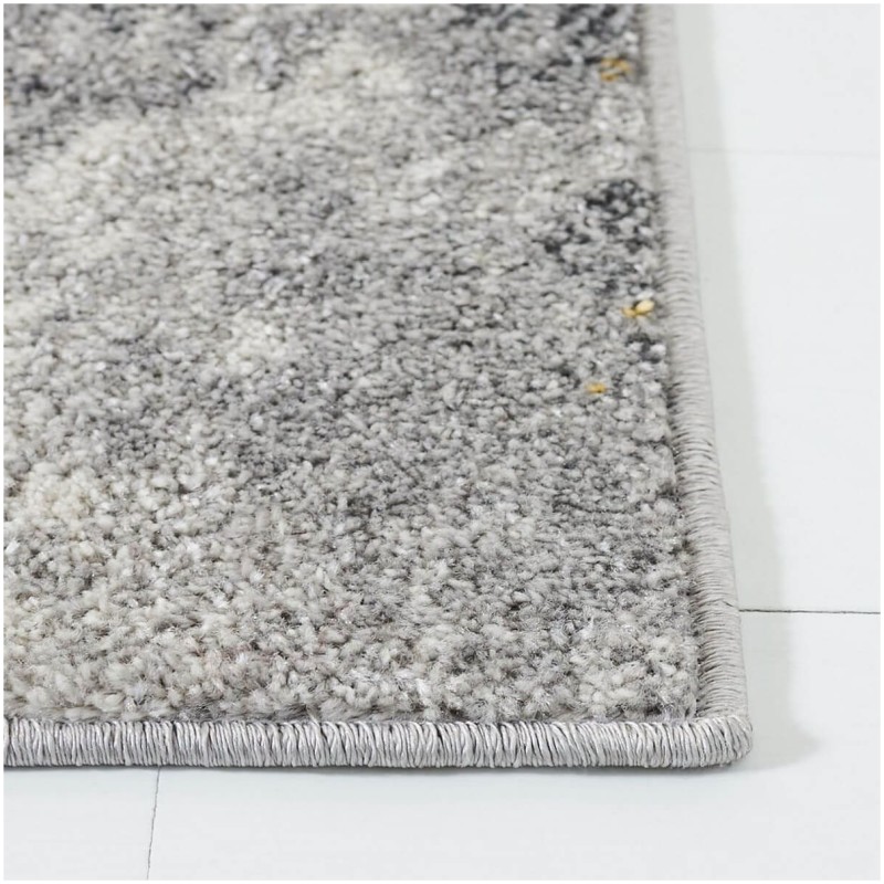 Tapete Adira Gris Abstracto con Amarillo