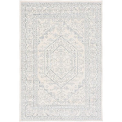 Tapete Adira Medallón en Marfil con Acero