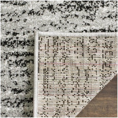 Tapete Adira Rayas Onduladas en Negro