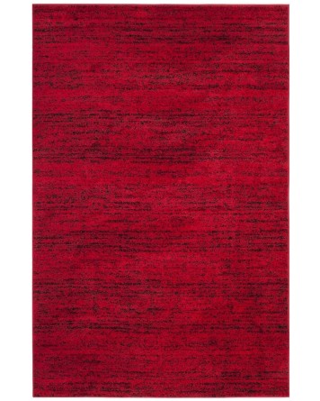 Tapete Adira Rayas Onduladas en Rojo