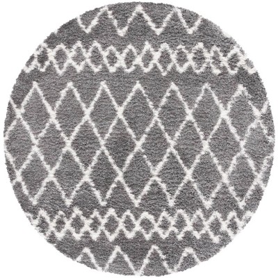 Tapete Bavaria de Franjas Enrejadas Gris